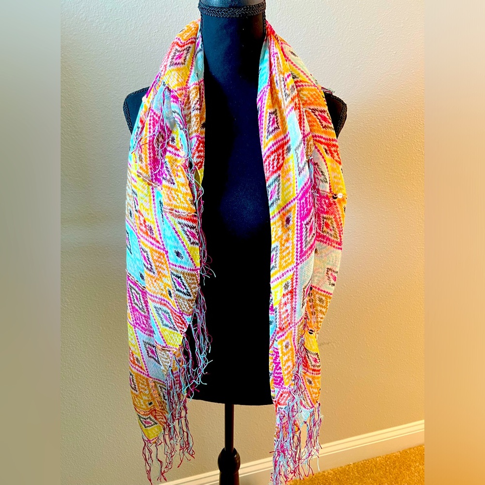 Aztec tribal print Scarf / Shawl